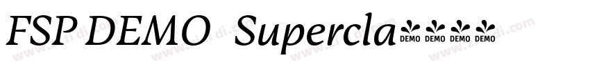 FSP DEMO   Supercla字体转换